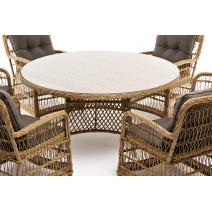  "Эспрессо–150 C" обеденная группа плетеная, цвет соломенный, фото 15 