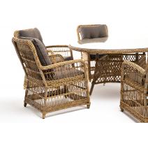  "Эспрессо–150 C" обеденная группа плетеная, цвет соломенный, фото 17 