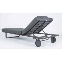  Шезлонг КОСТА С на колесах, каркас карбон, матрас маренго (с подушкой), фото 6 