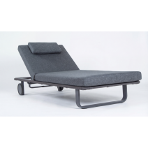  Шезлонг КОСТА С на колесах, каркас карбон, матрас маренго (с подушкой), фото 5 