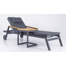  Шезлонг СПОНДА С карбон, с матрасом и подушкой, фото 7 