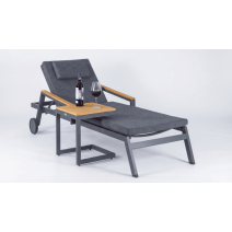  Шезлонг СПОНДА С карбон, с матрасом и подушкой, фото 8 