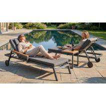  Шезлонг СПОНДА С карбон, с матрасом и подушкой, фото 4 