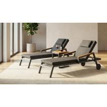  Шезлонг СПОНДА С карбон, с матрасом и подушкой, фото 2 