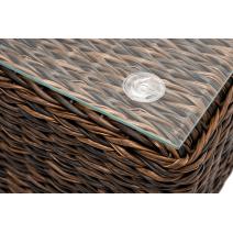  "Лунго" журнальный столик плетеный (гиацинт), цвет коричневый, фото 4 