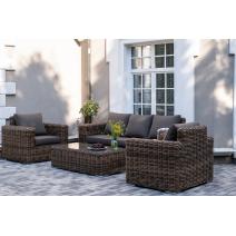  "Палермо" лаунж-зона из искусственного ротанга, цвет соломенный, фото 1 