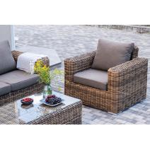  "Палермо" лаунж-зона из искусственного ротанга, цвет соломенный, фото 3 