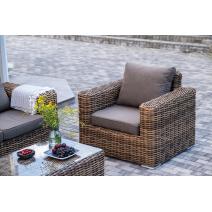  "Палермо" лаунж-зона из искусственного ротанга, цвет соломенный, фото 5 