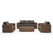  "Палермо" лаунж-зона из искусственного ротанга, цвет соломенный, фото 20 