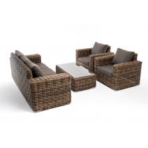  "Палермо" лаунж-зона из искусственного ротанга, цвет соломенный, фото 25 