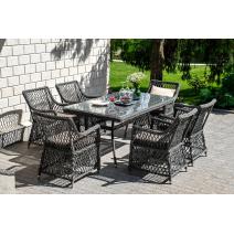  "Латте" обеденная группа плетеная, цвет графит, фото 1 