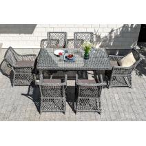  "Латте" обеденная группа плетеная, цвет графит, фото 2 