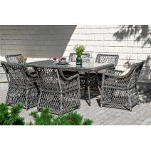  "Латте" обеденная группа плетеная, цвет графит, фото 3 