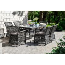 "Латте" обеденная группа плетеная, цвет графит, фото 5 
