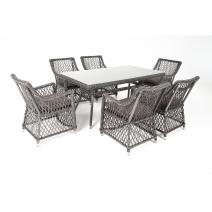  "Латте" обеденная группа плетеная, цвет графит, фото 7 