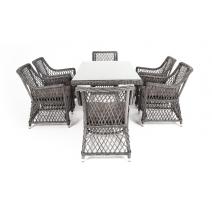  "Латте" обеденная группа плетеная, цвет графит, фото 8 