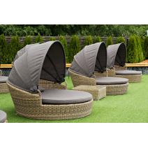  "Стильяно" плетеная кровать круглая, цвет соломенный, фото 66 