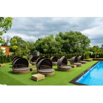  "Стильяно" плетеная кровать круглая, цвет соломенный, фото 84 