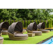  "Стильяно" плетеная кровать круглая, цвет соломенный, фото 97 