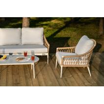  "Венеция" лаунж-зона из искусственного ротанга, цвет соломенный, фото 17 