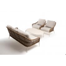  "Венеция" лаунж-зона из искусственного ротанга, цвет соломенный, фото 64 