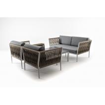  "Касабланка" лаунж-зона плетеная из роупа 4-местная, цвет серый, фото 53 