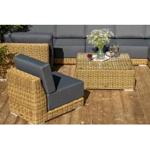  "Капри" трансформирующаяся лаунж-зона из искусственного ротанга, цвет соломенный, фото 14 