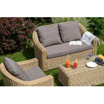  "Кон Панна" лаунж-зона из искусственного ротанга, цвет соломенный, фото 3 