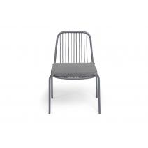  "Кастелло" стул из стали темно-серый (RAL7024) муар, ткань темно-серая 027, фото 3 