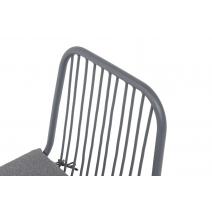  "Кастелло" стул из стали темно-серый (RAL7024) муар, ткань темно-серая 027, фото 6 