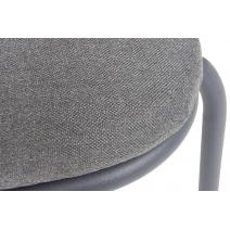  "Кастелло" стул из стали темно-серый (RAL7024) муар, ткань темно-серая 027, фото 8 