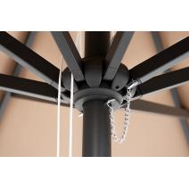  "Джулия" зонт садовый 3х3м на центральной опоре, тент бежевый, фото 7 