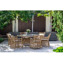  "Латте" плетеное кресло из искусственного ротанга, цвет соломенный, фото 14 