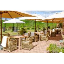  "Латте" плетеное кресло из искусственного ротанга, цвет соломенный, фото 27 