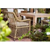  "Латте" плетеное кресло из искусственного ротанга, цвет соломенный, фото 36 