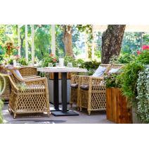  "Латте" плетеное кресло из искусственного ротанга, цвет соломенный, фото 51 