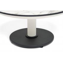  "Чили" интерьерный стол из HPL круглый Ø80 H32, цвет "серый гранит", фото 3 