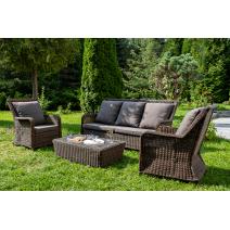  "Гляссе" лаунж-зона из искусственного ротанга, цвет коричневый, фото 2 