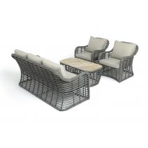  "Ницца" лаунж-зона из искусственного ротанга, цвет бронзовый, фото 36 