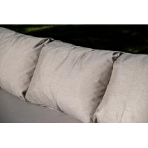  "Верона" лаунж-зона 5-местная плетеная из роупа (веревки), каркас алюминиевый белый, роуп бежевый, фото 32 