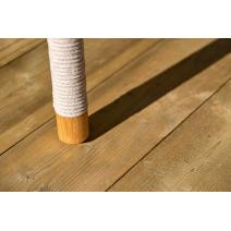  "Верона" лаунж-зона 5-местная плетеная из роупа (веревки), каркас алюминиевый белый, роуп бежевый, фото 46 