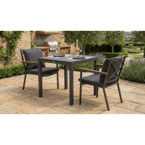  Стол обеденный ДОЛЛА алюминий 80х80 см (4 ножки), фото 8 