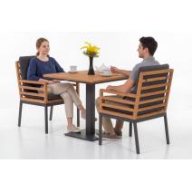  Стол обеденный ЭГМОНТ из тика 80x80, фото 3 