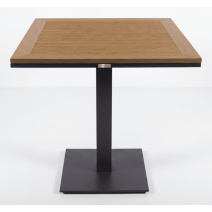  Стол обеденный МИРРА алюминий, поливуд 80х80 см (1 ножка), фото 2 