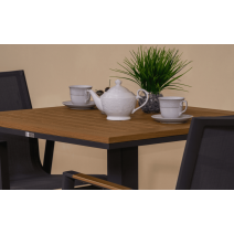  Стол обеденный МИРРА алюминий, поливуд 80х80 см (1 ножка), фото 10 