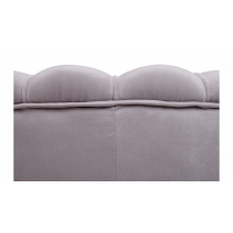  Низкое кресло ракушка Pearl Grey на черных ножках, фото 5 