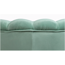  Низкое кресло ракушка Pearl Green на черных ножках, фото 5 