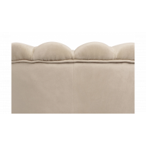  Низкое кресло ракушка Pearl Taupe на черных ножках, фото 5 