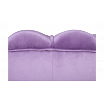  Низкое кресло ракушка Pearl Purple на черных ножках, фото 5 