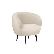  Мягкое кресло Benee Beige на черных ножках, фото 1 